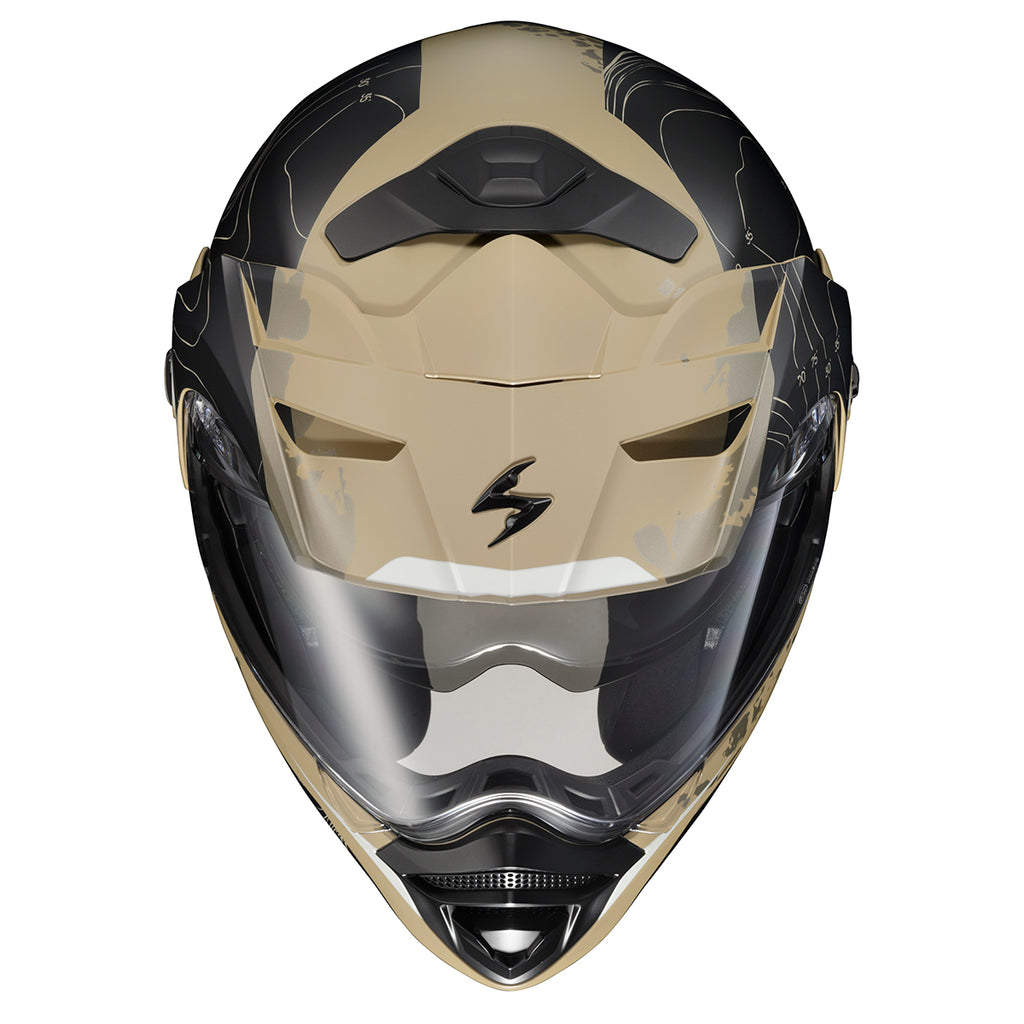 Scorpion EXO-AT960 Dual Sport Modular Helmet Topographic Sand