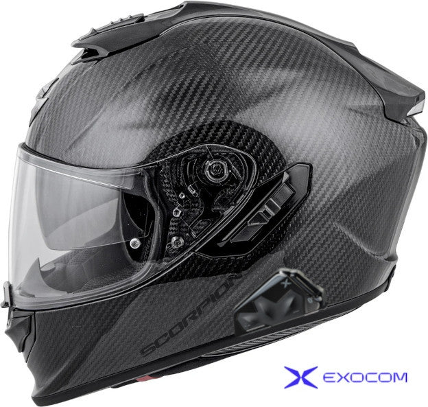 Scorpion EXO-ST1400 Bluetooth Helmet Carbon Gloss Black Size 2XL EXO-Com