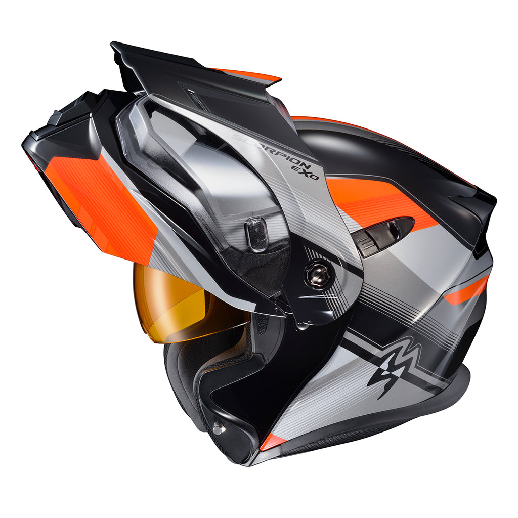 Scorpion EXO-AT950 Dual Sport Snow Helmet Zec Orange