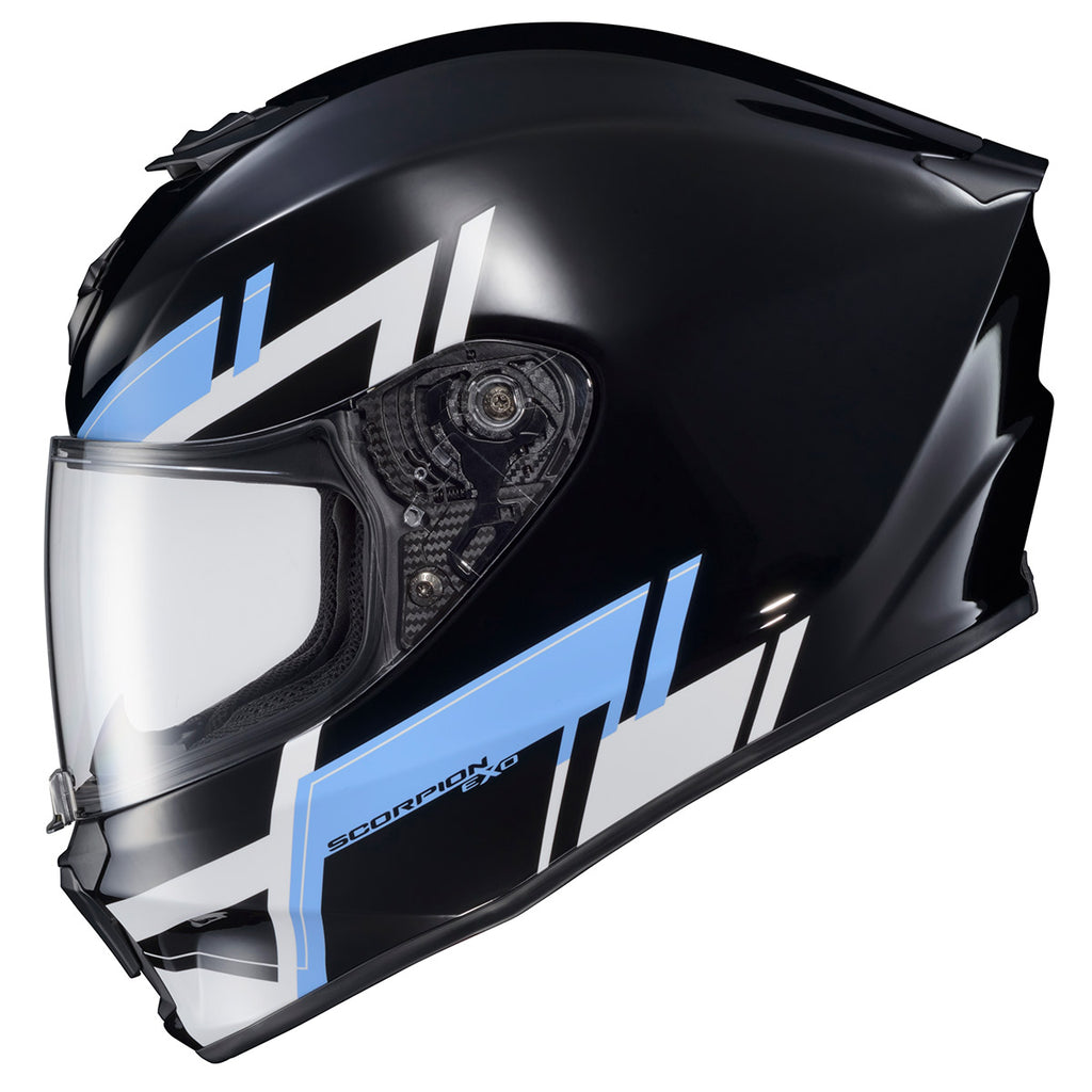 Scorpion EXO-R420  Full Face Helmet Pace Graphic Blue