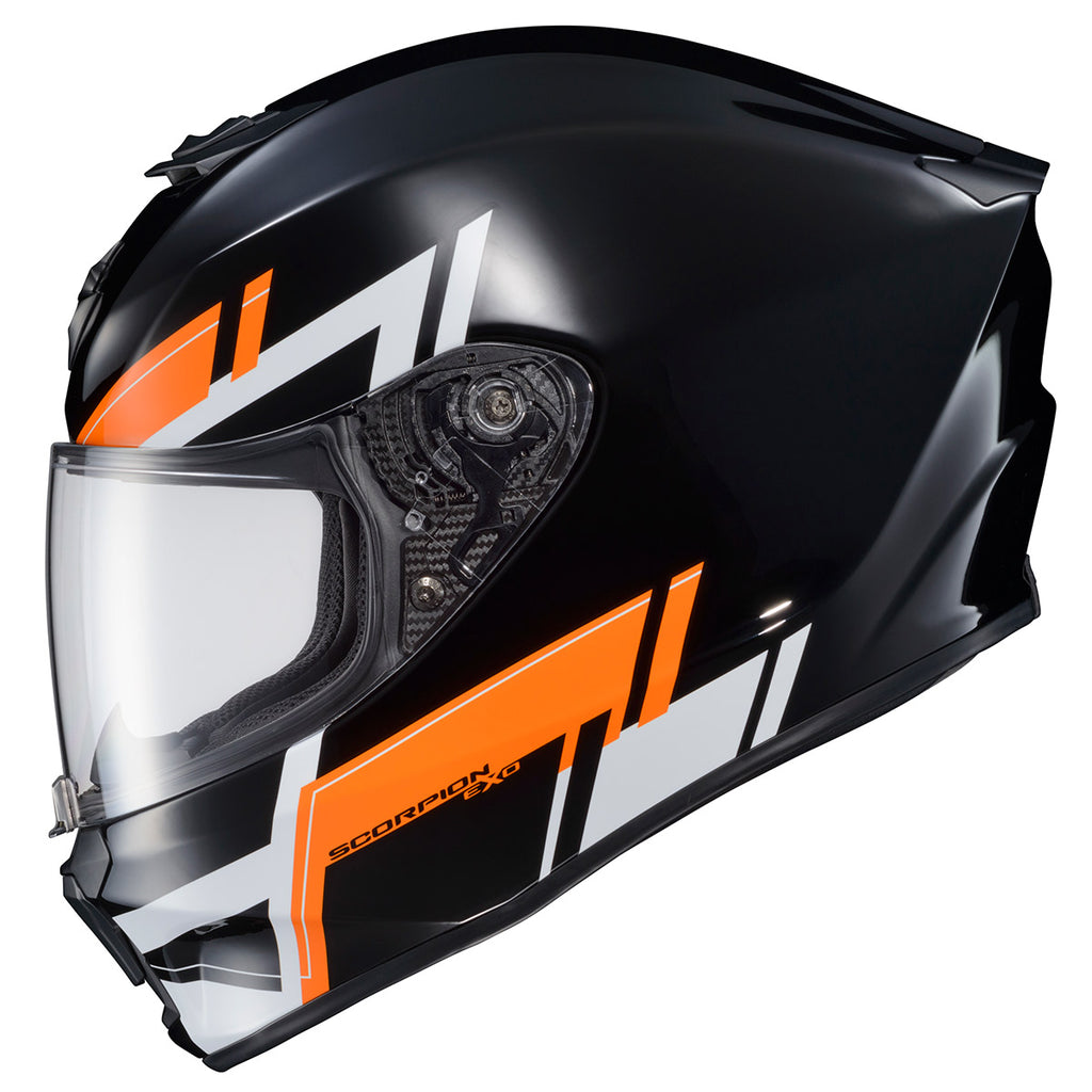 Scorpion EXO-R420  Full Face Helmet Pace Graphic Orange