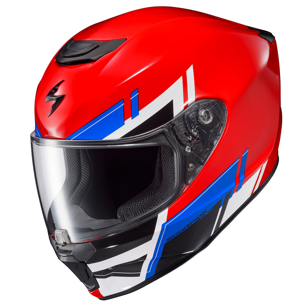 Scorpion EXO-R420  Full Face Helmet Pace Graphic Red