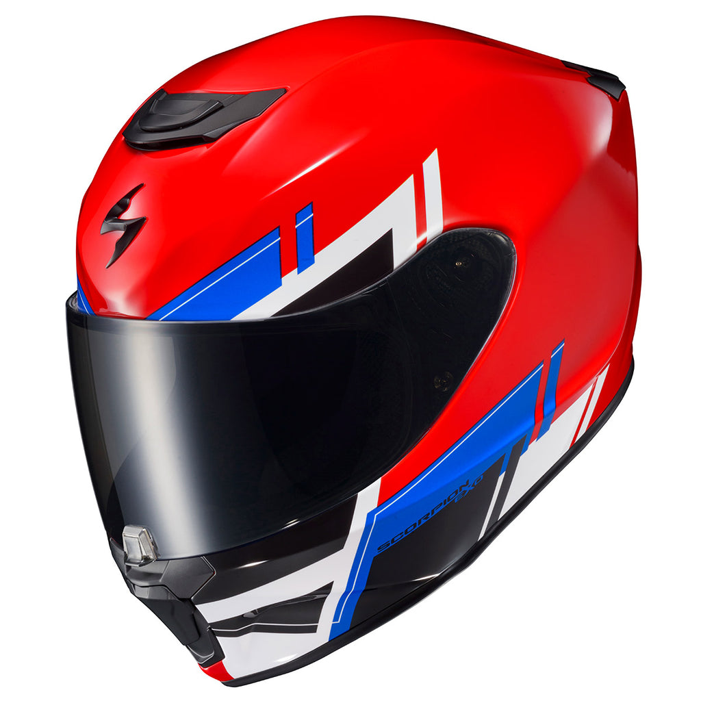 Scorpion EXO-R420  Full Face Helmet Pace Graphic Red