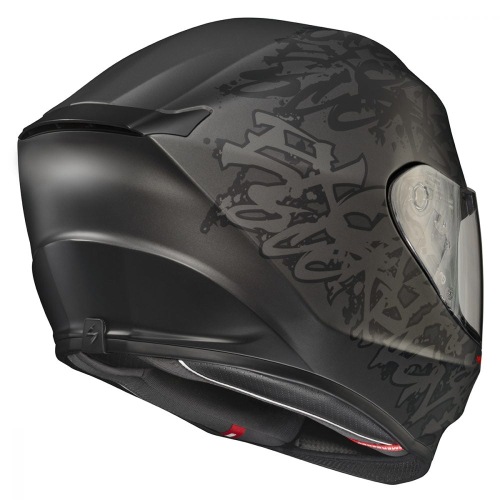 Scorpion EXO-R420  Full Face Bluetooth Helmet Grunge Phantom