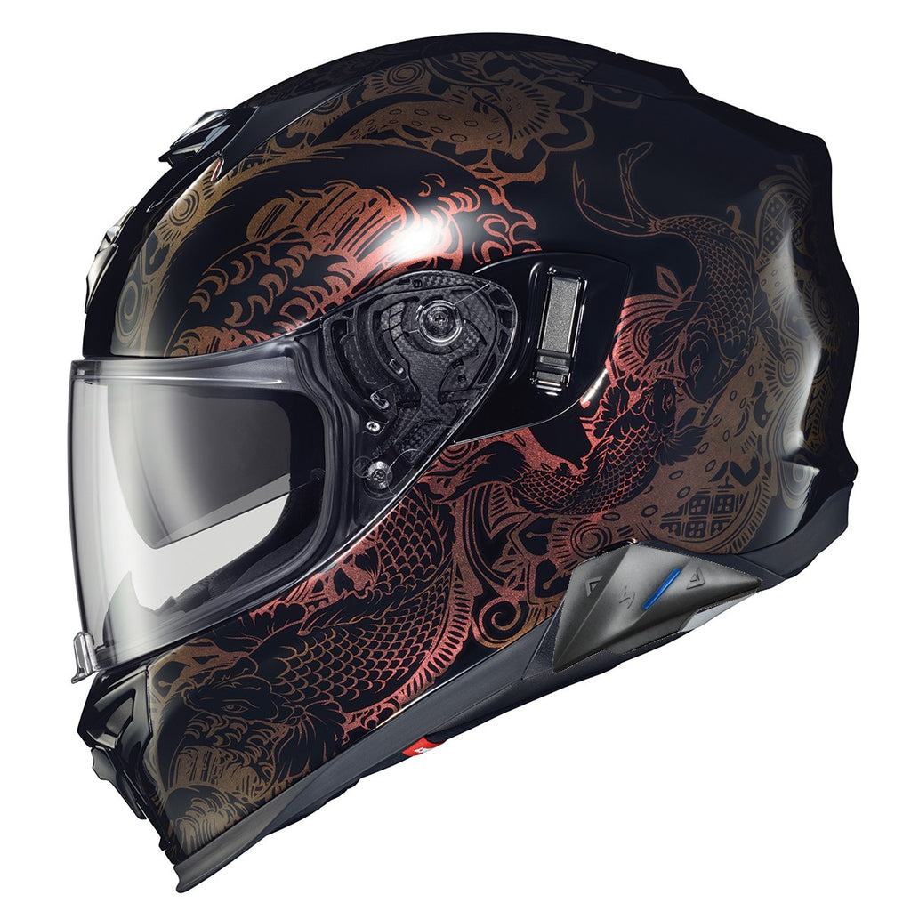 Scorpion EXO-T-520  EXO-Com Full Face Helmet Nama-Sushi Black Chameleon