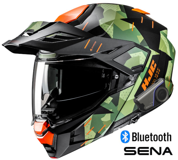 HJC i80 Sena 60S Bluetooth Modular Helmet Roki MC-47SF
