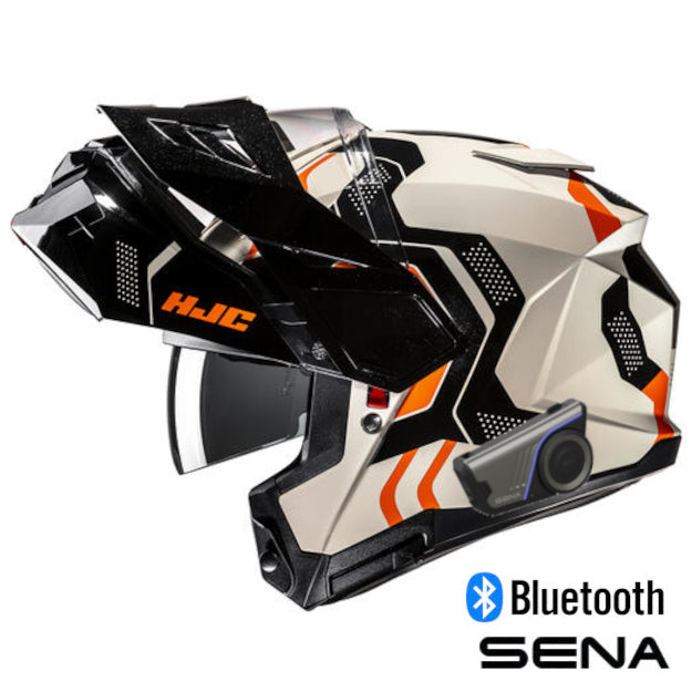 HJC i80 Sena 60S Bluetooth Modular Helmet Velly MC-7