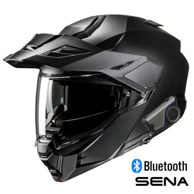 HJC i80 Sena 60S Bluetooth Modular Helmet Matte Black