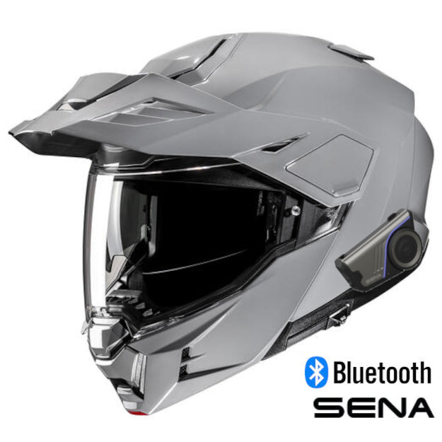 HJC i80 Sena 60S Bluetooth Modular Helmet Nardo Grey