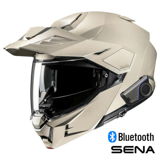 HJC i80 Sena 60S Bluetooth Modular Helmet Matte Sand Beige