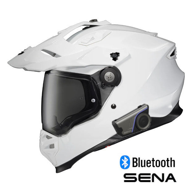 Scorpion XT9000 Sena 60S Bluetooth Helmet Carbon Gloss White
