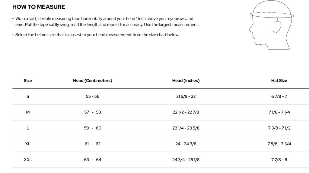 riddell speedflex helmet size chart Cavalry 2 Half Helmet Matte Black Md