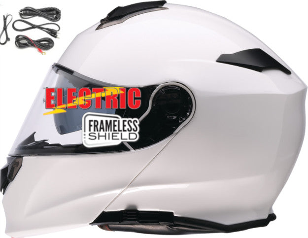Z1R Solaris 2.0 Modular Snow Helmet Gloss White Electric Shield