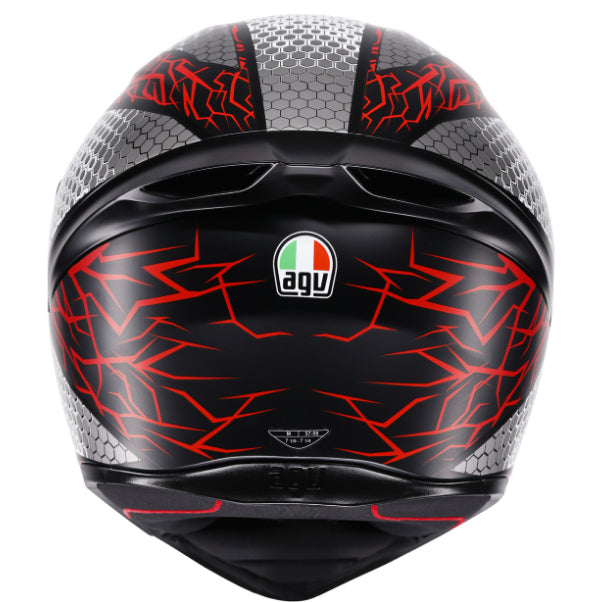 AGV K1 Full Face Helmet  Speedarmor Matte Black/Gray/Red