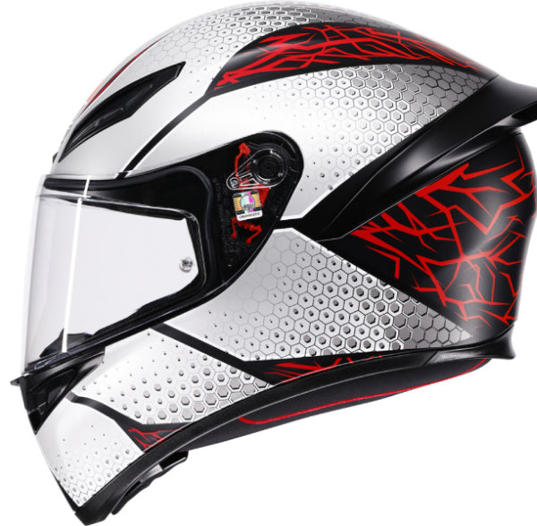 AGV K1 Full Face Helmet  Speedarmor Matte Black/Gray/Red