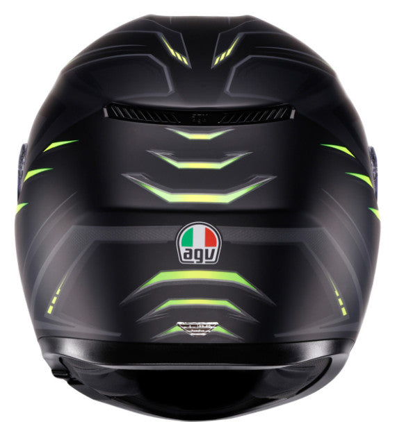 AGV K3 Full Face Helmet Syth Matte Black/Yellow Fluo