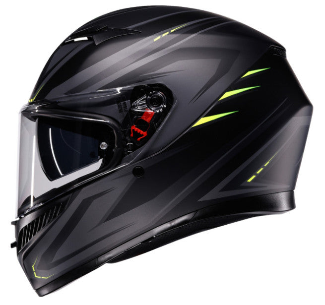 AGV K3 Full Face Helmet Syth Matte Black/Yellow Fluo