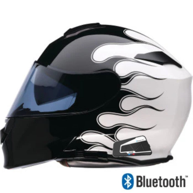 Z1R Solaris 2.0 Modular Bluetooth Helmet  Flame Black White