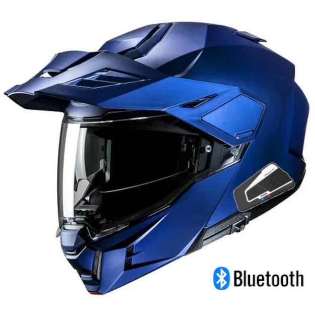 HJC i80 Dual Sport Modular Bluetooth Helmet Matte Blue