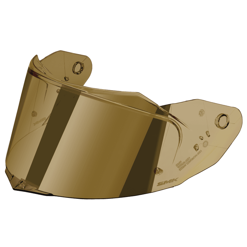 SMK Titan Helmet Shield Gold Mirror