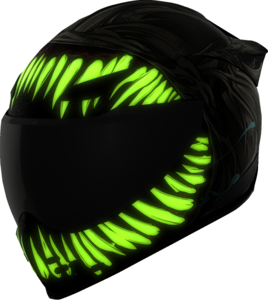 Icon Domain Full Face Helmet Grand Maw Gray