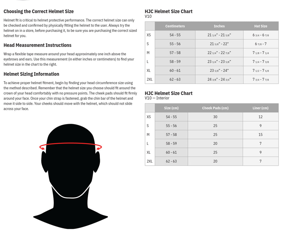 HJC V10 Full Face Helmet Squeeze MC-28