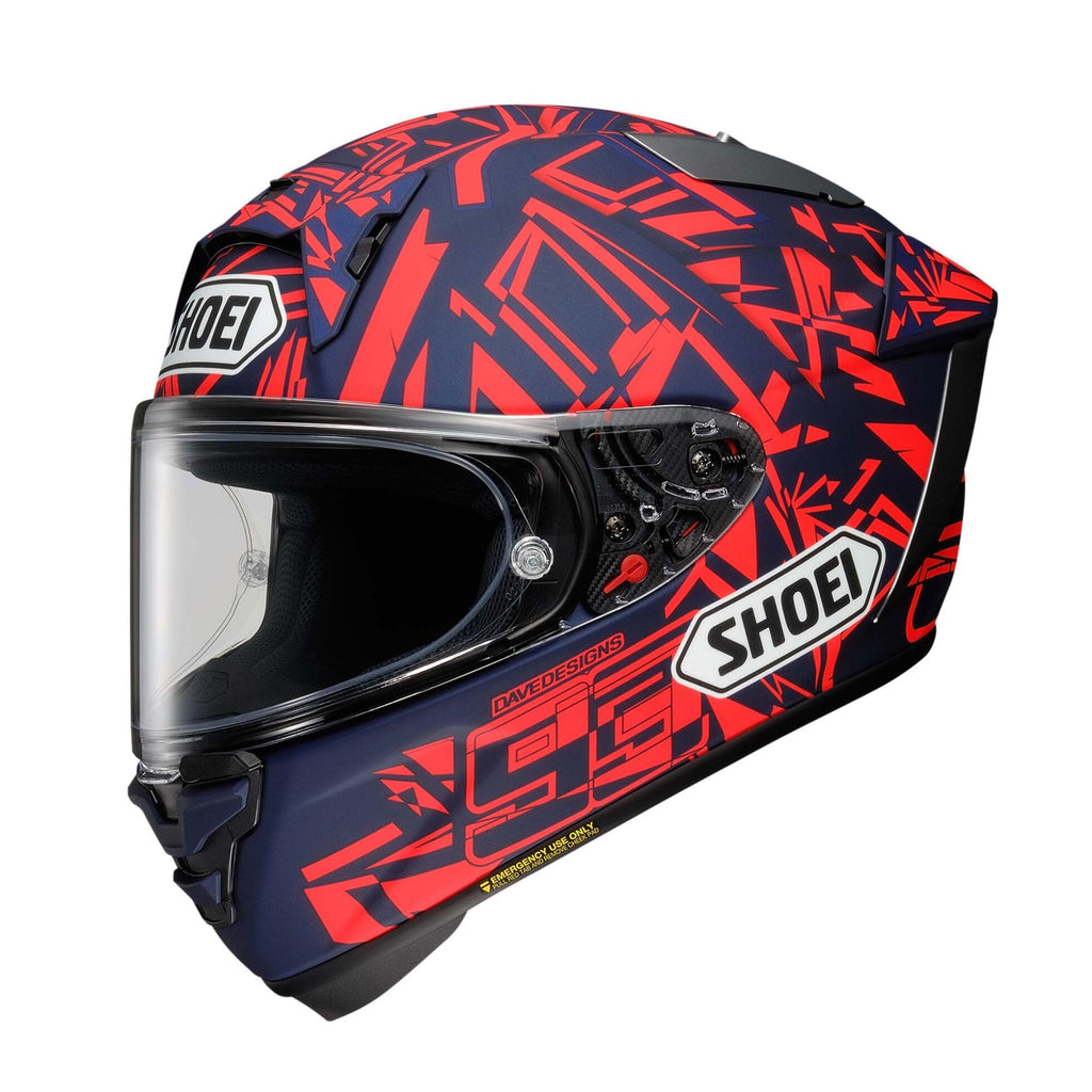 Shoei X-15 Full Face Helmet Marquez Dazzle TC-10