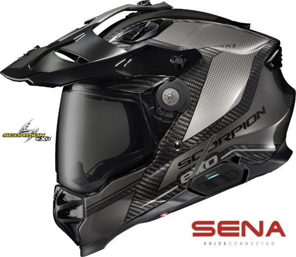 Scorpion XT9000 Bluetooth Helmet Carbon Trailhead Phantom Spider