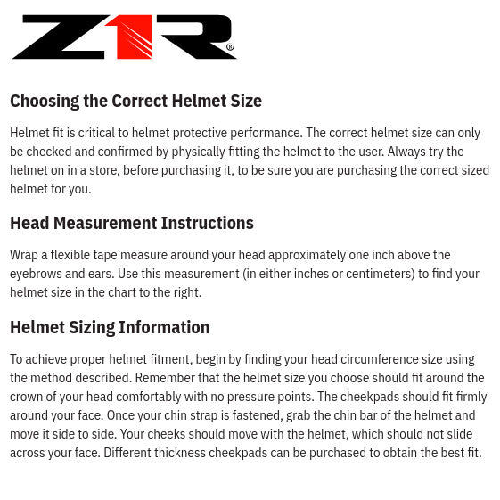 Z1r Talon Full Face Helmet Gloss Black