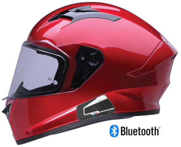 Z1r Talon Full Face Bluetooth Helmet Red