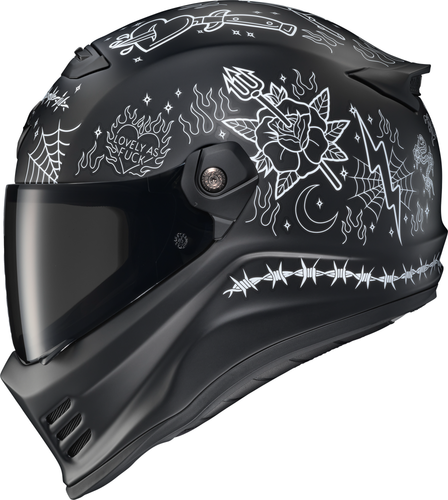 Scorpion Covert FX Full Face Helmet The Litas 2 Black