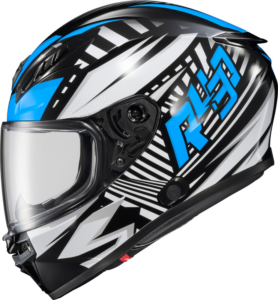 Scorpion EXO-R430 Full Face Helmet Head Trip Light Blue