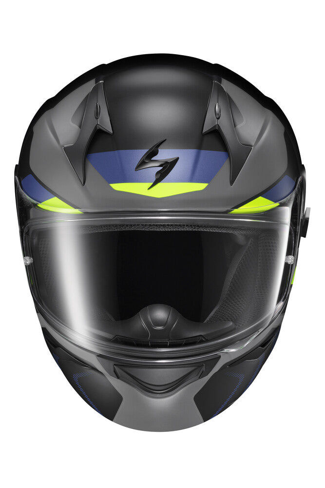 large scorpion helmet Scorpion EXO-R320 Alchemy Helmet Cement/Blue/Hi-Viz L