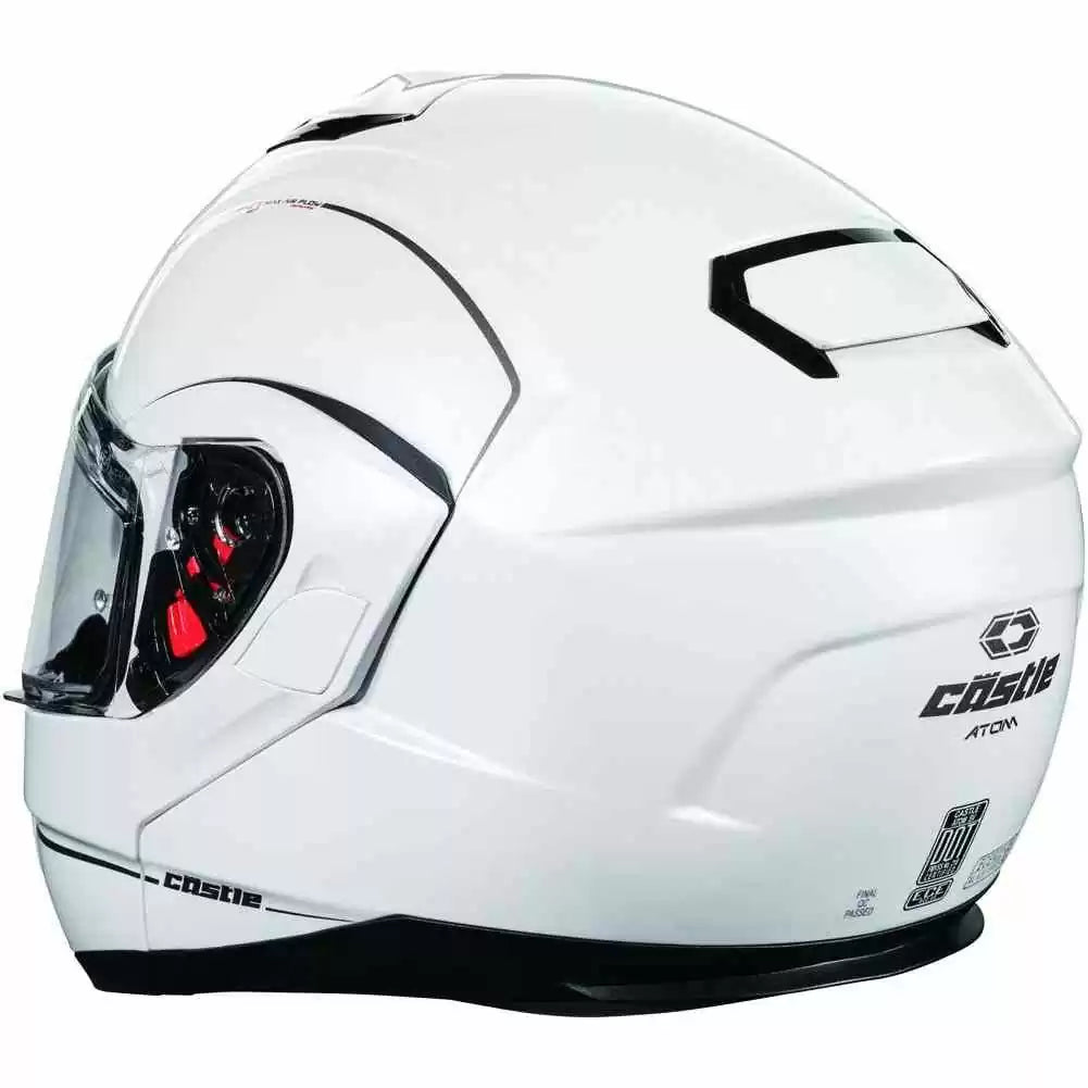 Castle X Atom Modular Street Helmet Pearl White