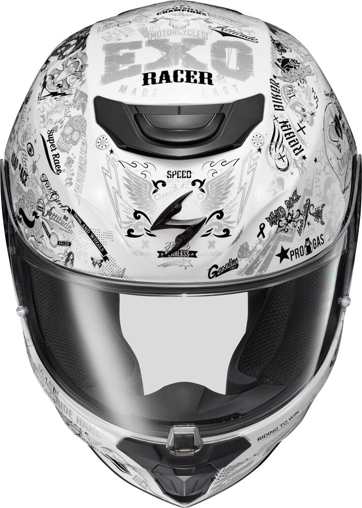 Scorpion EXO-R330 Full Face Helmet Shake 2 White