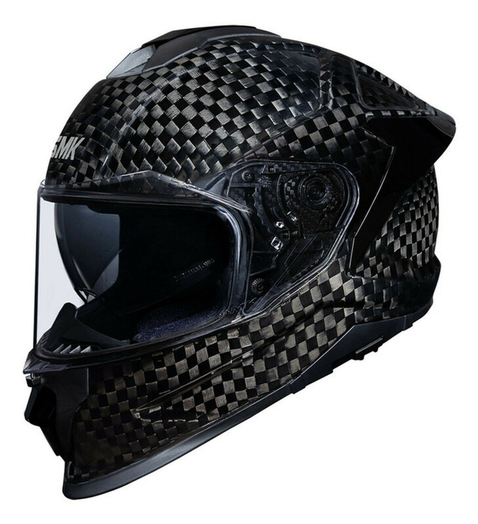 SMK Titan V2 Carbon Gloss Black Full Face Helmet