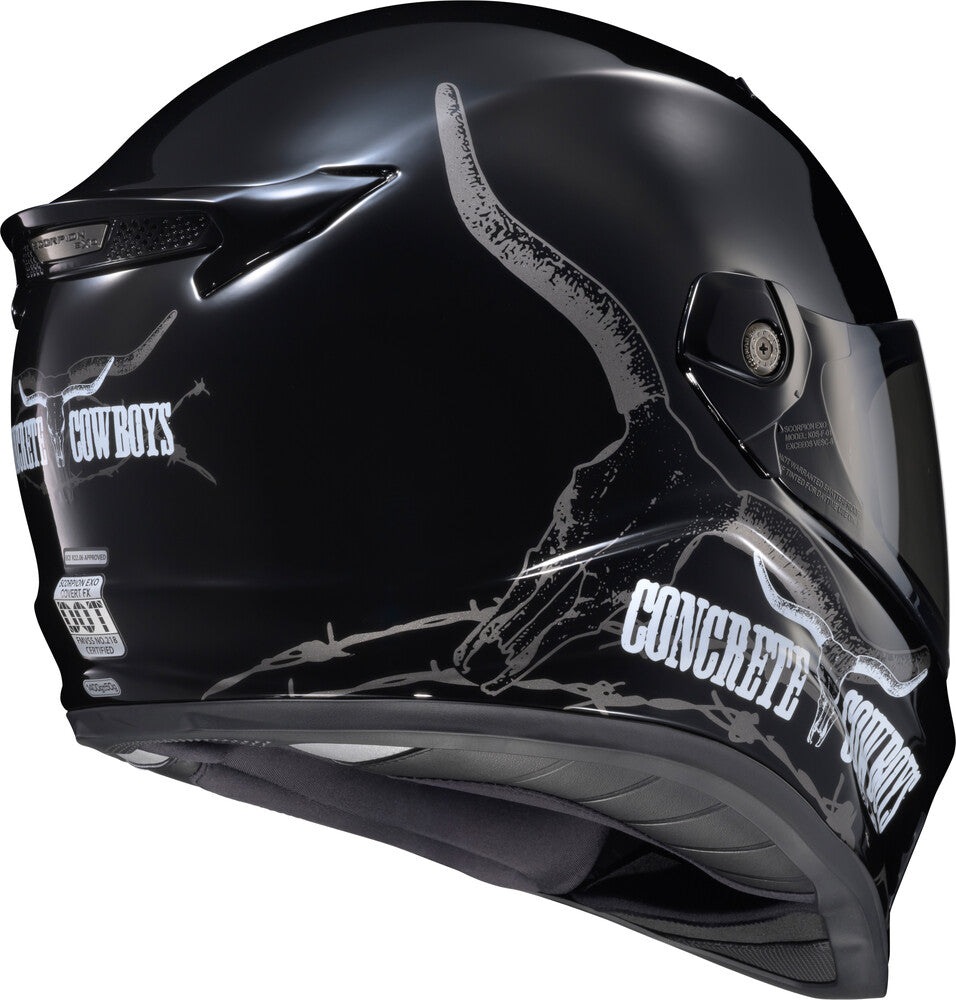 Scorpion Covert FX Bluetooth Helmet Concrete Cowboys
