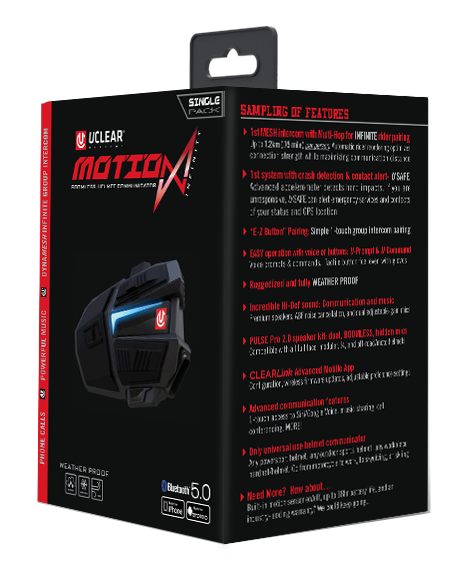 Uclear Motion  Inifinity Bluetooth Communicator Single