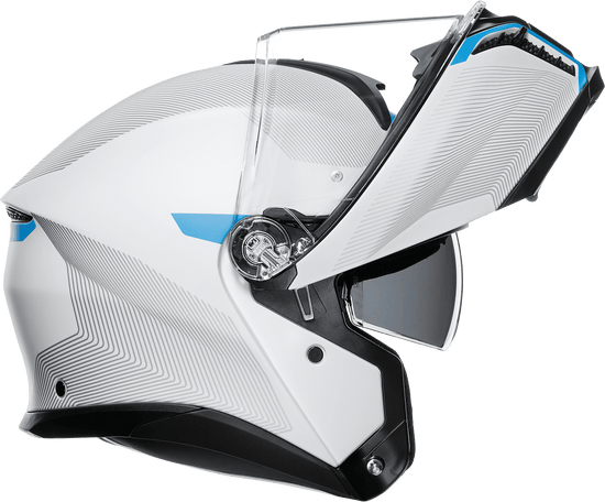 AGV Tourmodular Bluetooth Helmet Frequency Graphic Gray/Blue