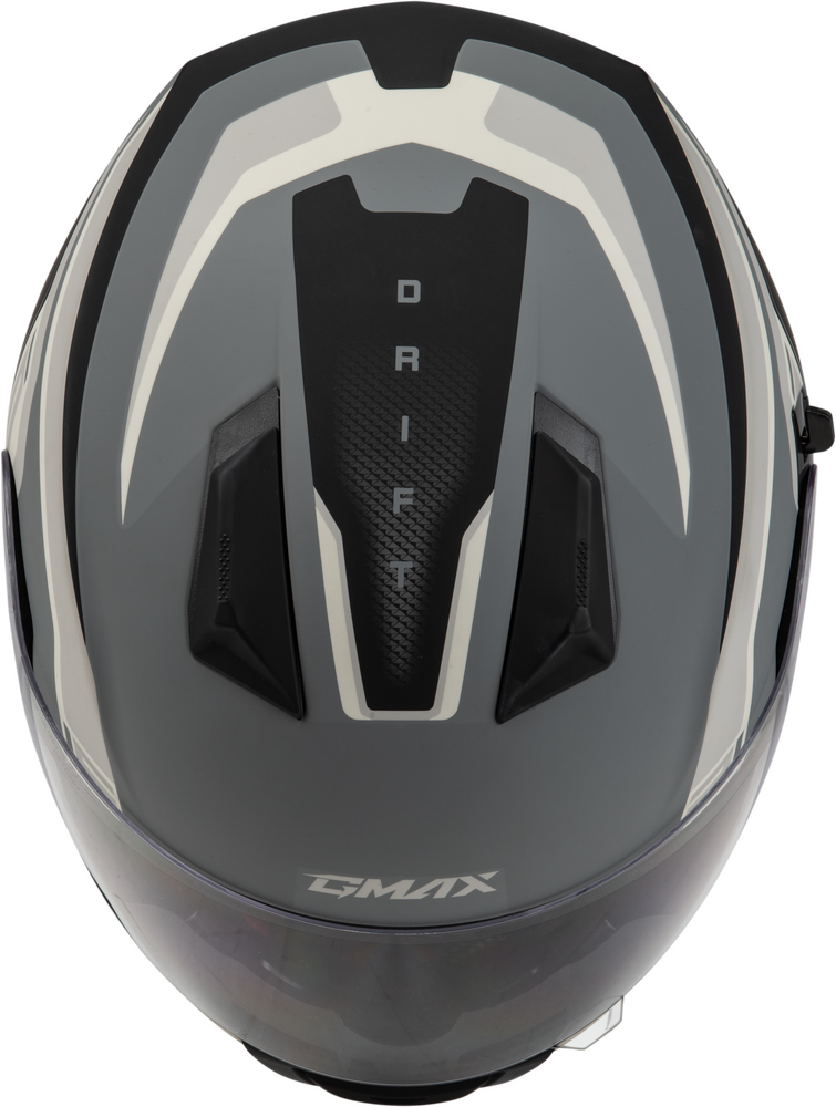 Gmax FF-18 Full Face Helmet Drift Graphic Grey/Silver/Black