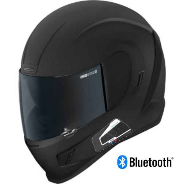 Icon Airform Full Face Bluetooth Helmet Dark Rubatone