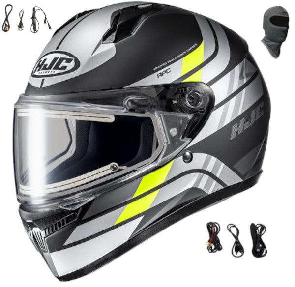 HJC C10 Snow Helmet Hiper MC-3HSF Electric Shield