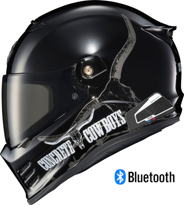 Scorpion Covert FX Bluetooth Helmet Concrete Cowboys