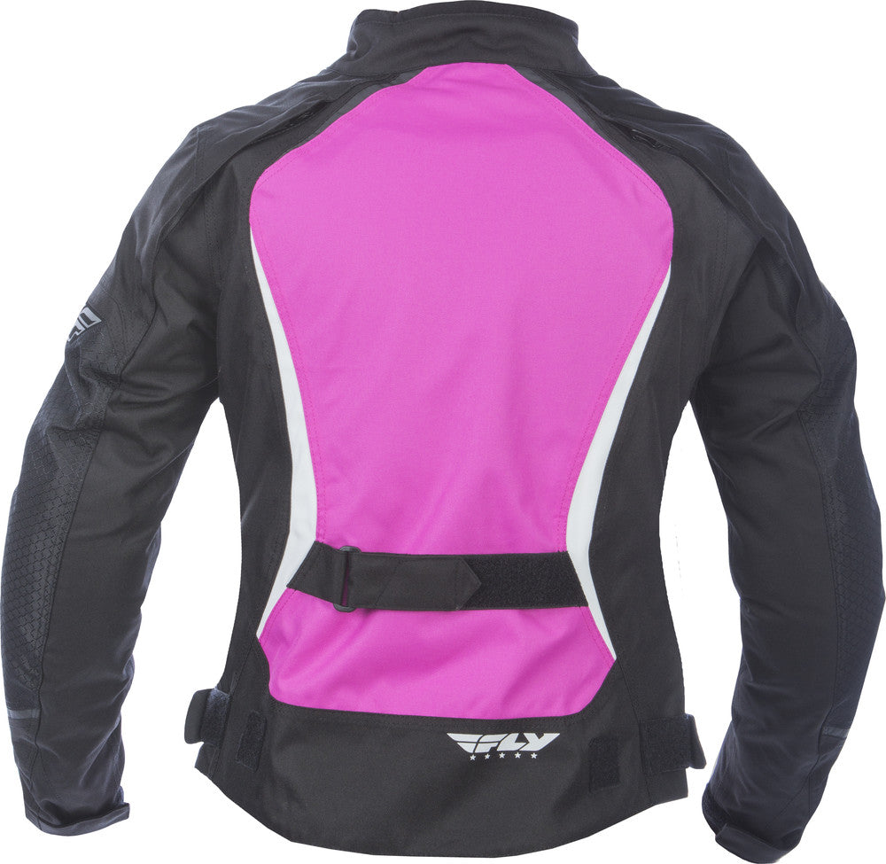 Fly Racing Ladies Butane Jacket Black/Pink Size XS