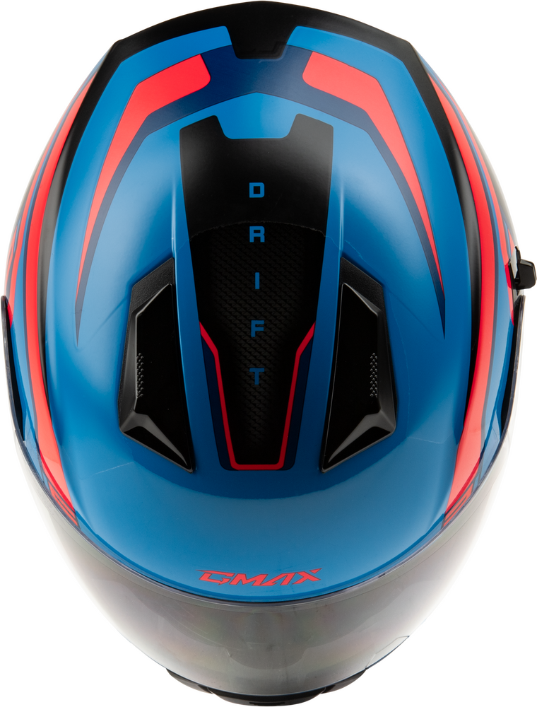 Gmax FF-18 Full Face Helmet Drift Graphic Black/Blue/Red