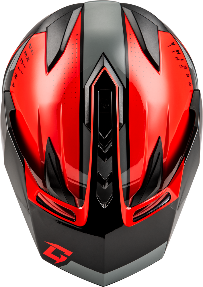 Gmax GM-11 Helmet Decima Graphic Black/Red/Grey