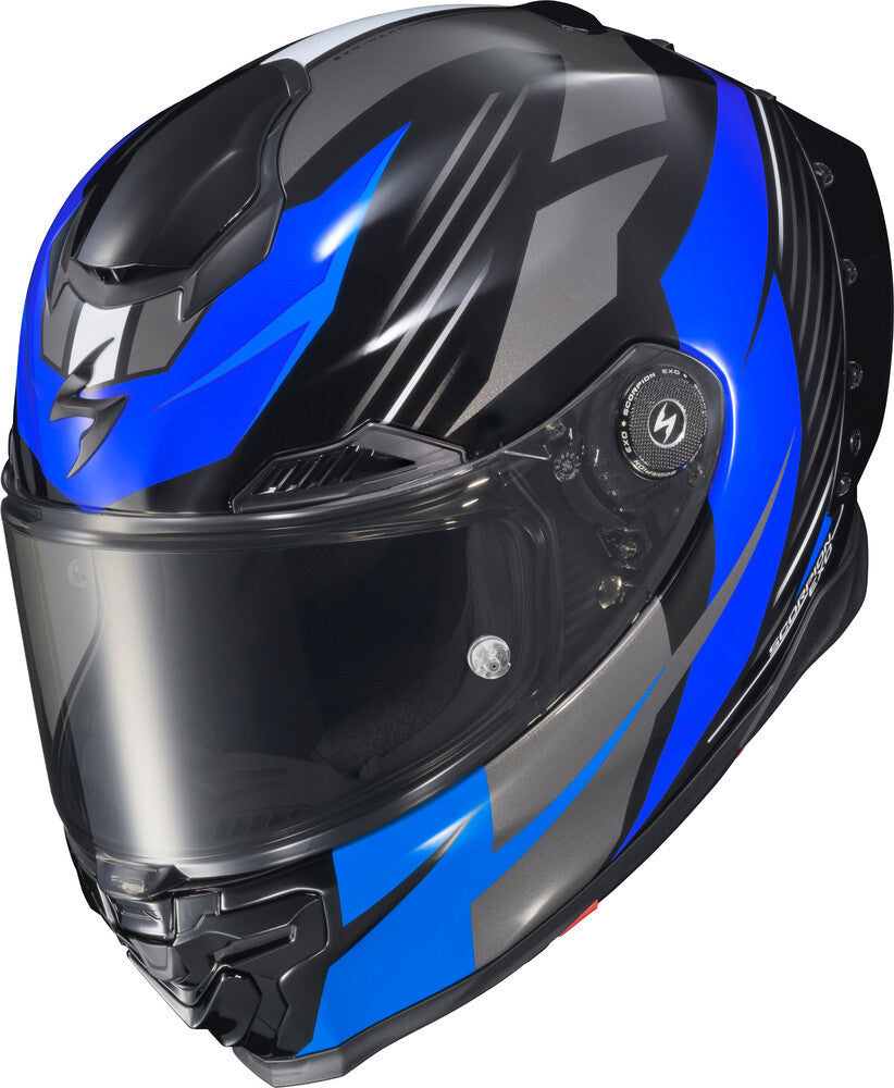Scorpion Apex EXO-Warp Full Face Helmet Dilithium Black/Blue