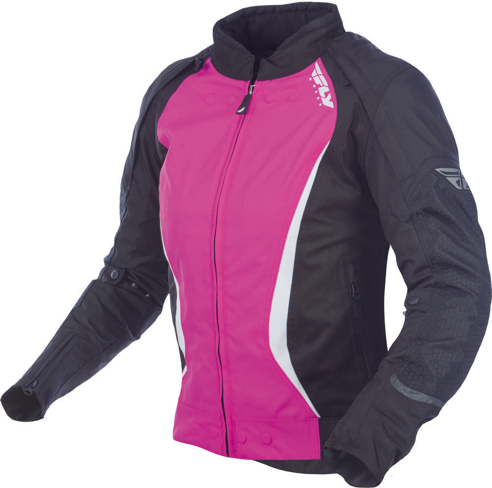 Fly Racing Ladies Butane Jacket Black/Pink Size XS