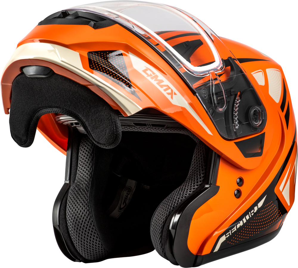 Gmax MD-04 Modular Snow Helmet Sector Orange Black