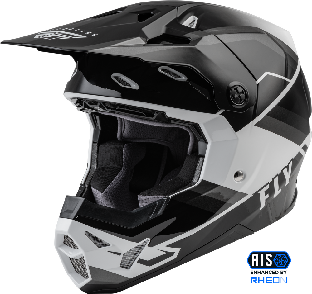 Fly Racing Formula CP Rush Off Road Helmet Grey Black White Size 2XL